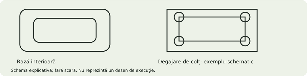 Schemă explicativă: Strunjire, găuri și filete